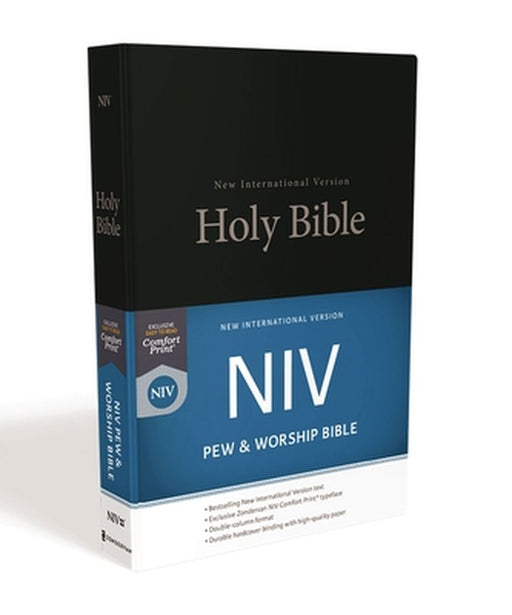 NIV, Pew and Worship Bible, Hardcover, Black by Zondervan
