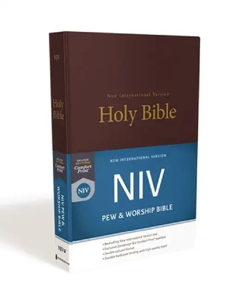 NIV, Pew and Worship Bible, Hardcover, Burgundy by Zondervan