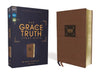 Niv, the Grace and Truth Study Bible (Trustworthy and Practical Insights), Leathersoft, Brown, Red Letter, Comfort Print by R. Albert Mohler Jr, Zondervan