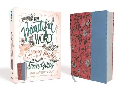 NIV, Beautiful Word Coloring Bible for Teen Girls, Imitation Leather, Pink/Blue: Hundreds of Verses to Color by Zondervan