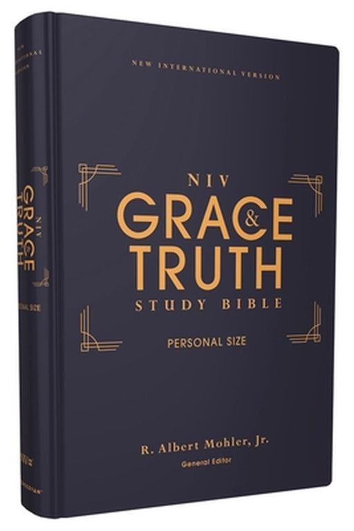 Niv, the Grace and Truth Study Bible, Personal Size, Hardcover, Red Letter, Comfort Print by R. Albert Mohler Jr