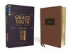 Niv, the Grace and Truth Study Bible, Large Print, Leathersoft, Brown, Red Letter, Comfort Print by R. Albert Mohler Jr