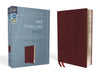 NIV, Thinline Bible, Bonded Leather, Burgundy, Red Letter Edition by Zondervan