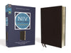 NIV Study Bible, Fully Revised Edition, Bonded Leather, Black, Red Letter, Comfort Print by Kenneth L. Barker