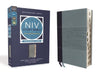 NIV Study Bible, Fully Revised Edition, Personal Size, Leathersoft, Navy/Blue, Red Letter, Thumb Indexed, Comfort Print by Kenneth L. Barker