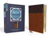 NIV Study Bible, Fully Revised Edition, Large Print, Leathersoft, Brown, Red Letter, Comfort Print by Kenneth L. Barker