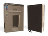 NIV, Personal Size Reference Bible, Large Print, Premium Leather, Black, Red Letter Edition, Comfort Print by Zondervan