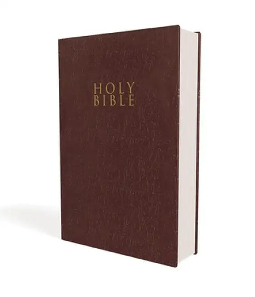 Niv, Gift and Award Bible, Leather-Look, Burgundy, Red Letter Edition, Comfort Print by Zondervan