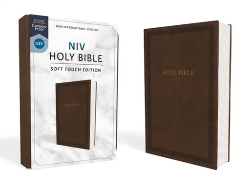 NIV, Holy Bible, Soft Touch Edition, Imitation Leather, Brown, Comfort Print by Zondervan