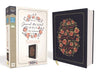 NIV, Journal the Word Bible for Women, Cloth Over Board, Navy, Red Letter Edition, Comfort Print: 500+ Prompts to Encourage Journaling and Reflection by Zondervan