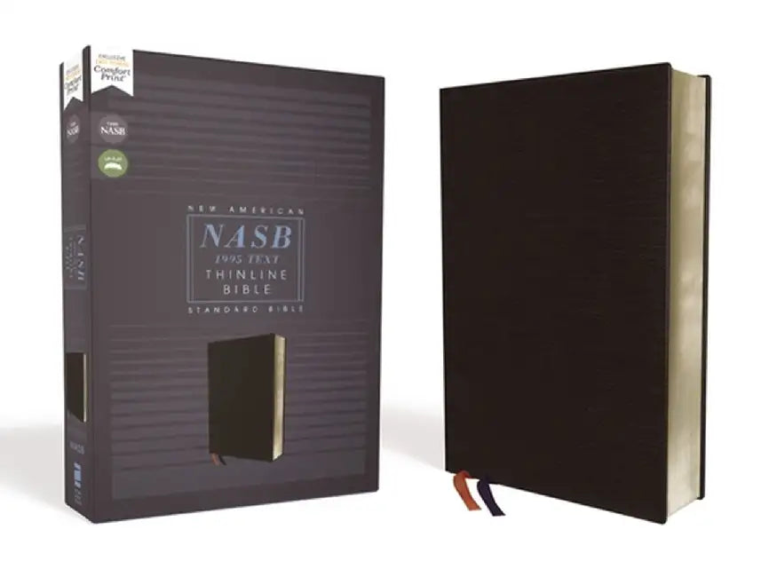 Nasb, Thinline Bible, Bonded Leather, Black, Red Letter Edition, 1995 Text, Comfort Print