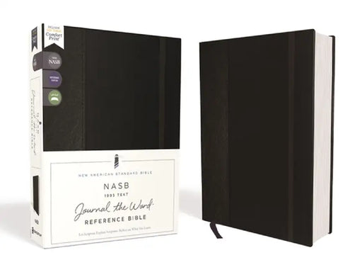 Nasb, Journal the Word Reference Bible, Hardcover, Black, Elastic Closure, Red Letter Edition, 1995 Text, Comfort Print: Let Scripture Explain Scriptu by Zondervan