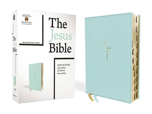 The Jesus Bible, NIV Edition, Leathersoft, Blue, Indexed, Comfort Print by Passion