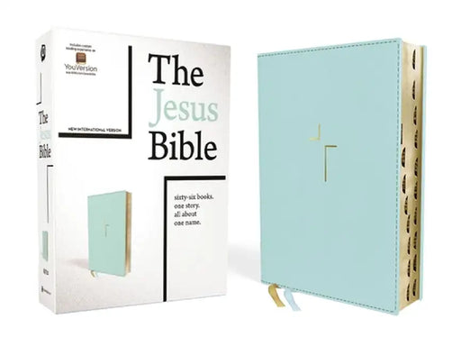 The Jesus Bible, NIV Edition, Leathersoft, Blue, Indexed, Comfort Print by Passion