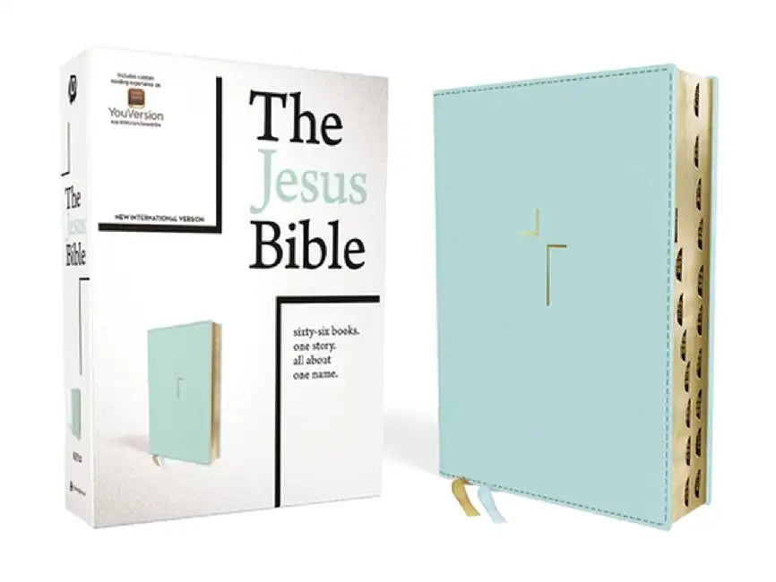 The Jesus Bible, NIV Edition, Leathersoft, Blue, Indexed, Comfort Print by Passion