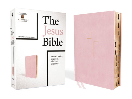The Jesus Bible, NIV Edition, Leathersoft Over Board, Pink, Indexed, Comfort Print by Passion Publishing