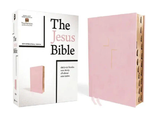 The Jesus Bible, NIV Edition, Leathersoft Over Board, Pink, Indexed, Comfort Print by Passion Publishing