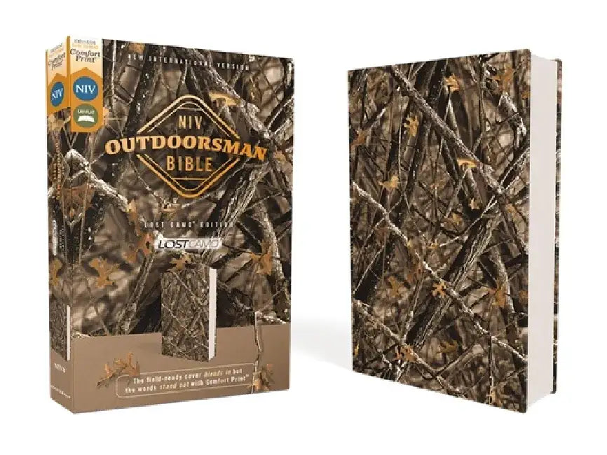 Niv, Outdoorsman Bible, Lost Camo Edition, Leathersoft, Red Letter Edition, Comfort Print: The Field-Ready Cover Blends in But the Words Stand Out wit by Jason Cruise