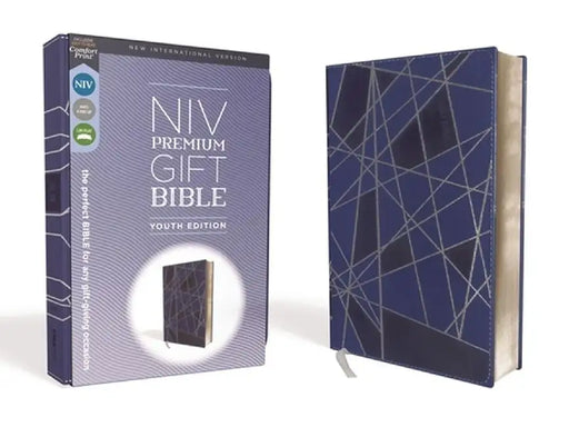 Niv, Premium Gift Bible, Youth Edition, Leathersoft, Blue, Red Letter Edition, Comfort Print: The Perfect Bible for Any Gift-Giving Occasion