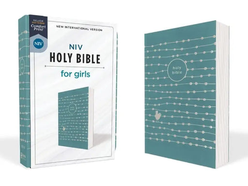 Niv, Holy Bible for Girls, Soft Touch Edition, Leathersoft, Teal, Comfort Print by Zondervan