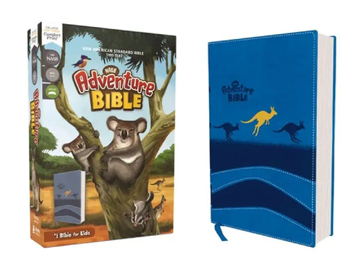 Nasb, Adventure Bible, Leathersoft, Blue, Full Color Interior, Red Letter Edition, 1995 Text, Comfort Print by Lawrence O. Richards