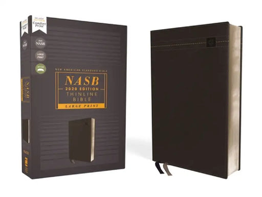 Nasb, Thinline Bible, Large Print, Leathersoft, Black, Red Letter Edition, 2020 Text, Comfort Print by Zondervan