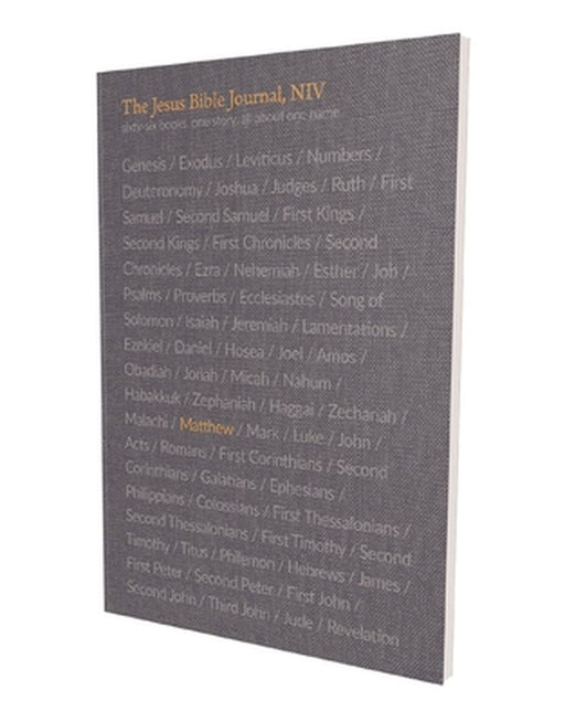 The Jesus Bible Journal, Matthew, Niv, Paperback, Comfort Print by Passion