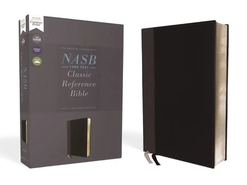 Nasb, Classic Reference Bible, Leathersoft, Black, Red Letter, 1995 Text, Comfort Print by Zondervan