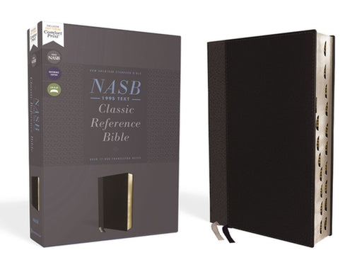 Nasb, Classic Reference Bible, Leathersoft, Black, Red Letter, 1995 Text, Thumb Indexed, Comfort Print by Zondervan
