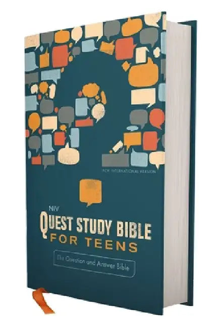 Niv, Quest Study Bible for Teens, Hardcover, Navy, Comfort Print: The Question and Answer Bible by Christianity Today Intl