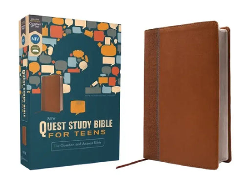Niv, Quest Study Bible for Teens, Leathersoft, Brown, Comfort Print: The Question and Answer Bible by Christianity Today Intl