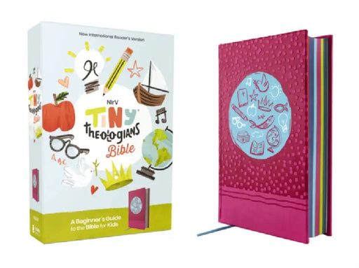 Nirv, Tiny Theologians Bible, Leathersoft Over Board, Pink, Comfort Print: A Beginner's Guide to the Bible - For Kids by Amy Gannett, Zondervan