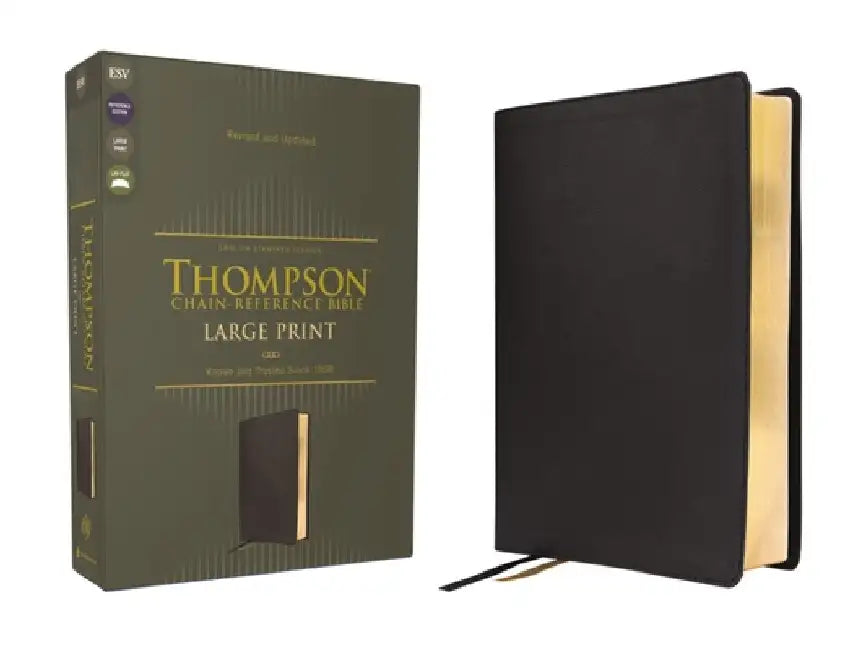 Esv, Thompson Chain-Reference Bible, Large Print, Leathersoft, Black, Red Letter by Frank Charles Thompson