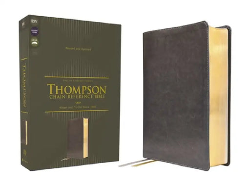 Esv, Thompson Chain-Reference Bible, Leathersoft, Gray, Red Letter by Frank Charles Thompson