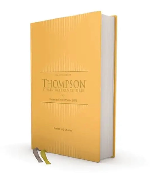 Kjv, Thompson Chain-Reference Bible, Hardcover, Yellow Gold, Red Letter, Comfort Print by Frank Charles Thompson
