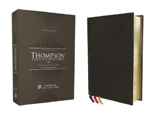 Kjv, Thompson Chain-Reference Bible, Premium Goatskin Leather, Black, Premier Collection, Art Gilded Edges, Black Letter, Comfort Print by Frank Charles Thompson