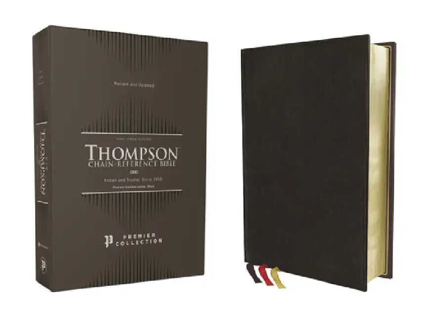 Kjv, Thompson Chain-Reference Bible, Premium Goatskin Leather, Black, Premier Collection, Art Gilded Edges, Black Letter, Comfort Print by Frank Charles Thompson
