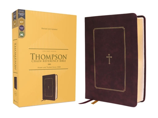 Kjv, Thompson Chain-Reference Bible, Leathersoft, Burgundy, Red Letter, Comfort Print by Frank Charles Thompson