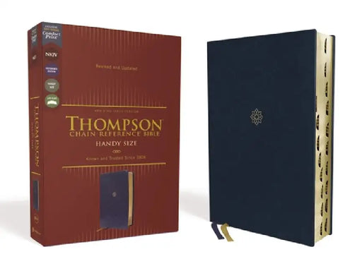 Nkjv, Thompson Chain-Reference Bible, Handy Size, Leathersoft, Navy, Red Letter, Thumb Indexed, Comfort Print by Frank Charles Thompson