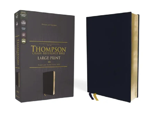 Nasb, Thompson Chain-Reference Bible, Large Print, Leathersoft, Navy, 1995 Text, Red Letter, Comfort Print by Frank Charles Thompson
