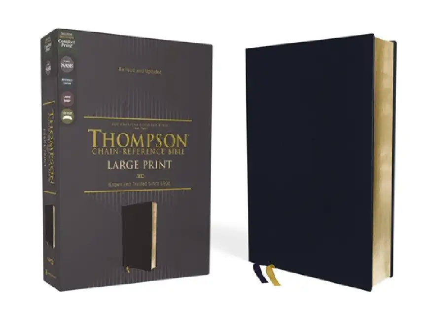 Nasb, Thompson Chain-Reference Bible, Large Print, Leathersoft, Navy, 1995 Text, Red Letter, Comfort Print by Frank Charles Thompson
