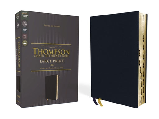Nasb, Thompson Chain-Reference Bible, Large Print, Leathersoft, Navy, 1995 Text, Red Letter, Thumb Indexed, Comfort Print by Frank Charles Thompson