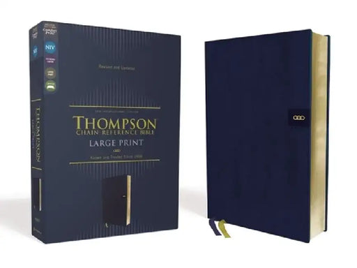Niv, Thompson Chain-Reference Bible, Large Print, Leathersoft, Navy, Red Letter, Comfort Print by Frank Charles Thompson