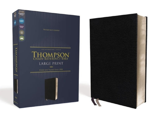 Niv, Thompson Chain-Reference Bible, Large Print, Bonded Leather, Black, Red Letter, Comfort Print by Frank Charles Thompson, Zondervan