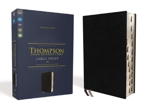Niv, Thompson Chain-Reference Bible, Large Print, Bonded Leather, Black, Thumb Indexed, Red Letter, Comfort Print by Frank Charles Thompson, Zondervan