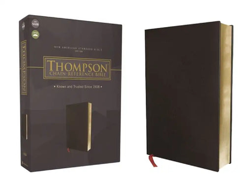 Nasb, Thompson Chain-Reference Bible, Bonded Leather, Black, Red Letter, 1977 Text by Frank Charles Thompson