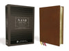 Nasb, Thinline Bible, Premium Goatskin Leather, Brown, Premier Collection, Black Letter, Gauffered Edges, 2020 Text, Comfort Print by Zondervan