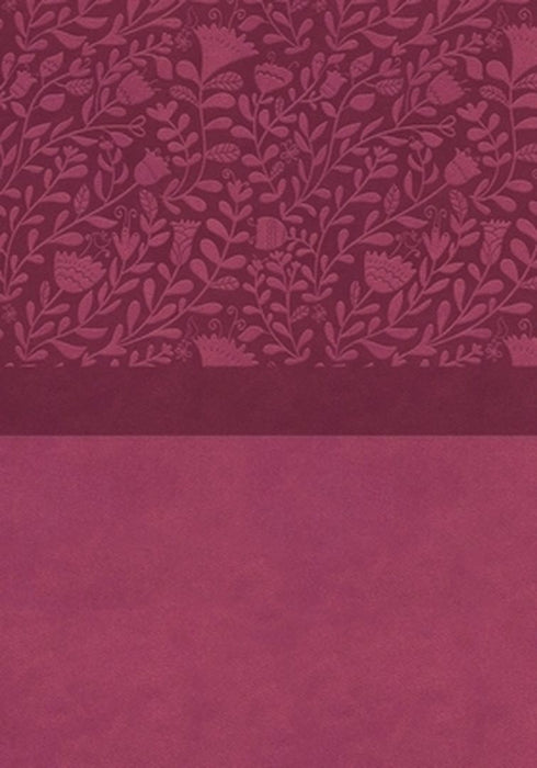 Niv, Super Giant Print Reference Bible, Leathersoft, Pink, Red Letter, Thumb Indexed, Comfort Print