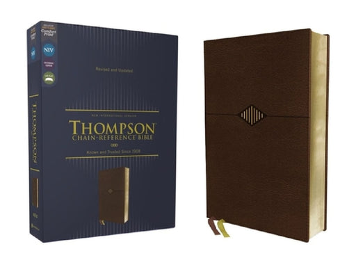Niv, Thompson Chain-Reference Bible, Leathersoft, Brown, Red Letter, Comfort Print by Frank Charles Thompson