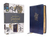Niv, Women's Devotional Bible, Leathersoft, Navy, Comfort Print by Zondervan